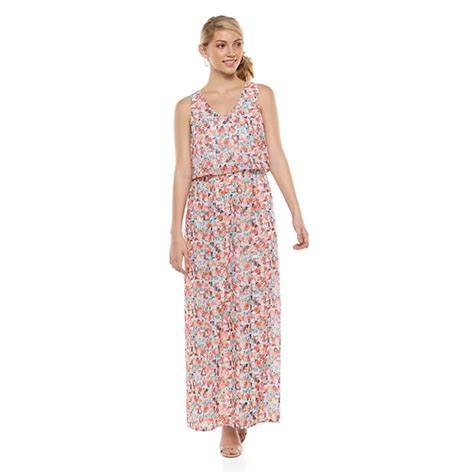 Juniors' Lily Rose Floral Cross-Back Maxi Dress