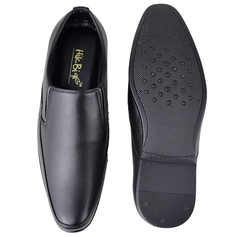 Buy HIKBI Mocassin Leather Formal Shoes Office wear for Men-Black_UK_6 ...
