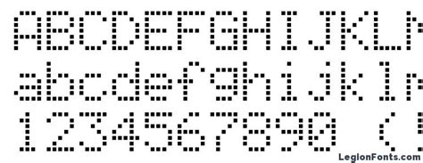 Alphanumeric LCD Font Download Free / LegionFonts