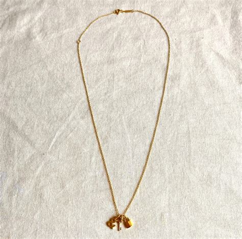 Tiffany K18 3.5g Key&Rock Necklace | CARBOOTS