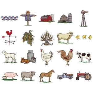 Simplicity SMC15 On-The-Farm Embroidery-Design Memory Card : Amazon.in ...