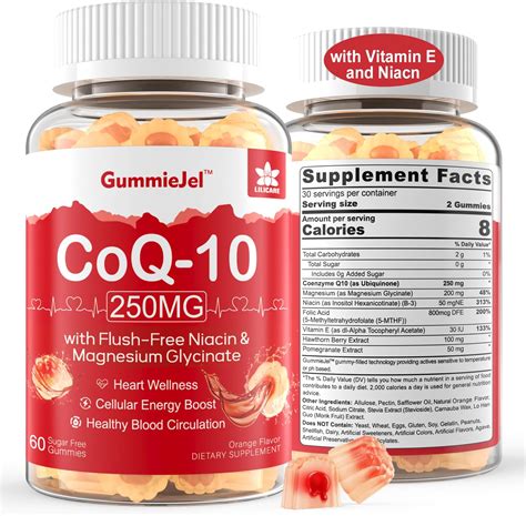 Amazon.com: Coq10 Gummies Red Yeast Rice Magnesium Gummy Supplements Omega 3 Niacin Zinc Vitamin ...
