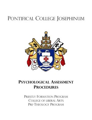 Fillable Online PSYCHOLOGICAL ASSESSMENT PROCEDURES Fax Email Print ...