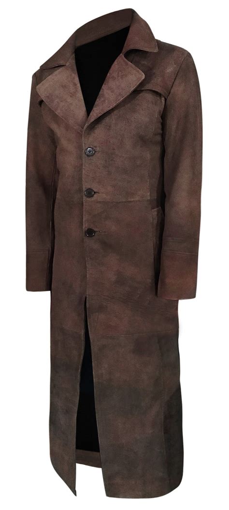 Dark Snuff Leather Duster Trench Coat For Men in 2024 | Trench coat men ...