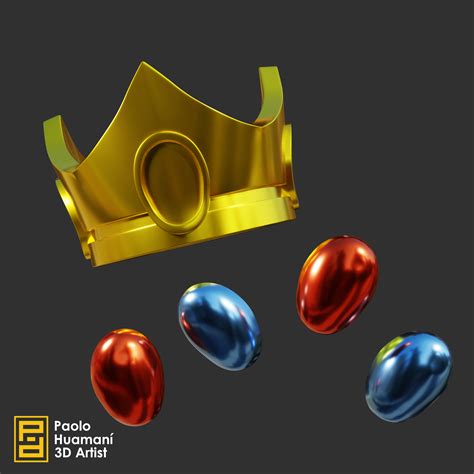 STL file Princess Peach Crown 👸・3D printable model to download・Cults