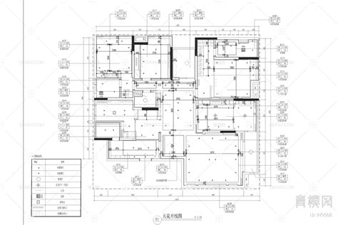 200大平层家居施工图图块 现代施工图CAD2008200大平层家居施工图图库-青模cad图库