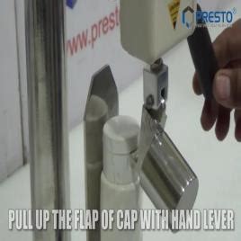 Flip Cap Opening Tester | Presto Stantest Private Limited