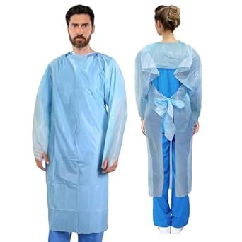 100 PCs Dental/Medical Grade Disposable Isolation Aprons by VASTMED ...