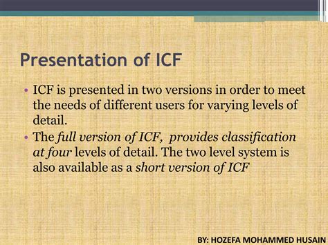 Image result for ICF Classification PDF