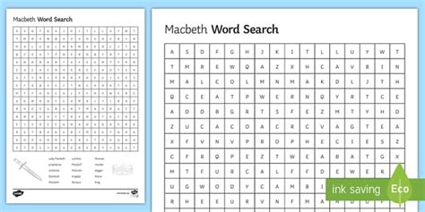 Macbeth Word Search | Beyond