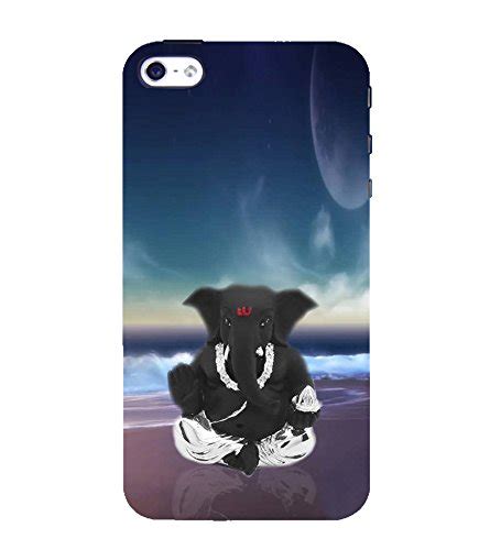 Fiobs Designer Back Case Cover for Apple iPhone SE (Ganpati Bappa ...