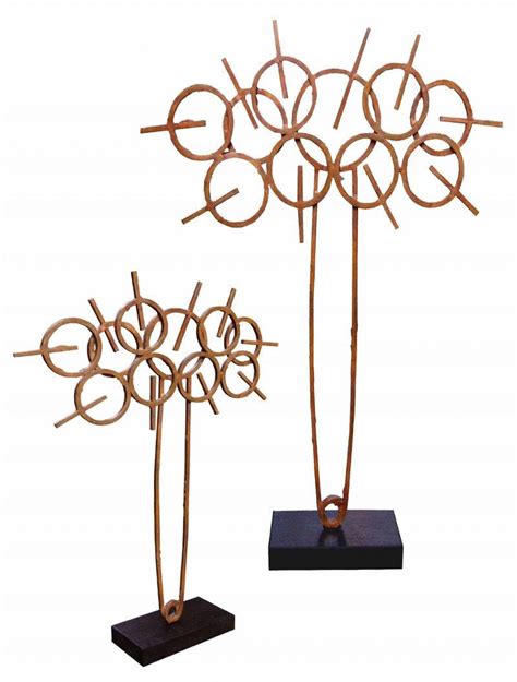 "Ravana": Yellow Orange Sculpture by Sukanta Chowdhury – ArtZolo.com