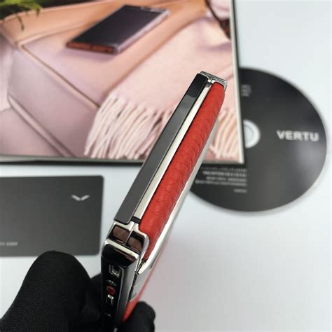 Vertu ASTER P RED Silver Calf Hide Dual Sim Card Mobile Phone – astore.in