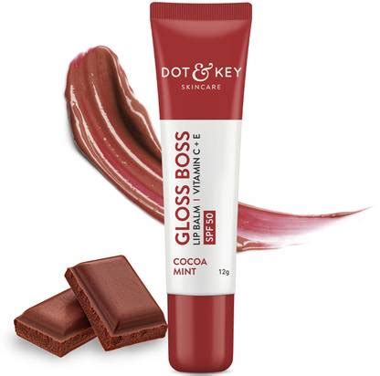 Dot & Key Cocoa Lip Balm with Shea Butter for Naturally Glowing and ...