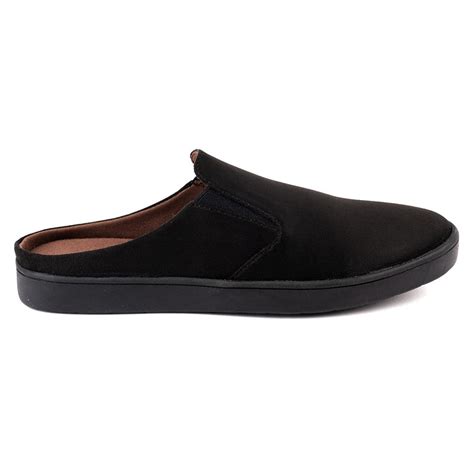 Nest Mules Vegan Suede Black Women Slip-ons Thrift Edit – Planet Paaduks