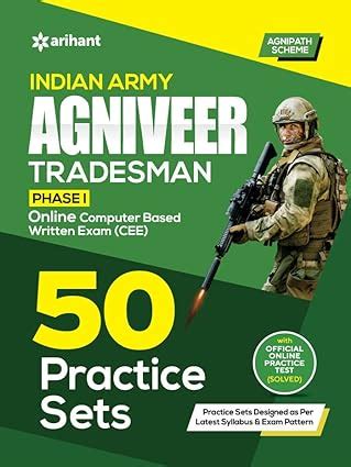 Indian Army Agniveer Tradesman Phase 1 Exam 50 Practice Sets-2024 – Booksfy