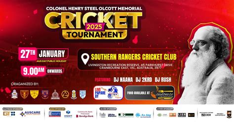 Henry Steel Olcott Memorial Cricket Tournament - Melbourne 2025 ...