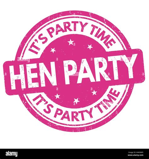 Hen party grunge rubber stamp on white background, vector illustration ...