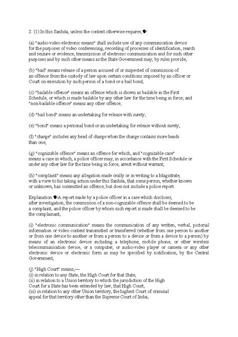 BNSS 2023: Comprehensive Overview of Legal Procedures and Sections ...