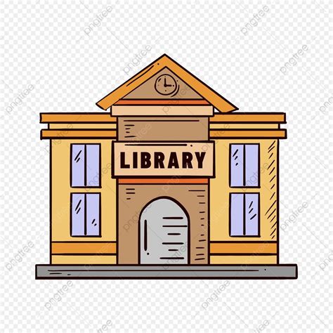 Cartoon Library Clipart Transparent PNG Hd, Cartoon Retro Library ...