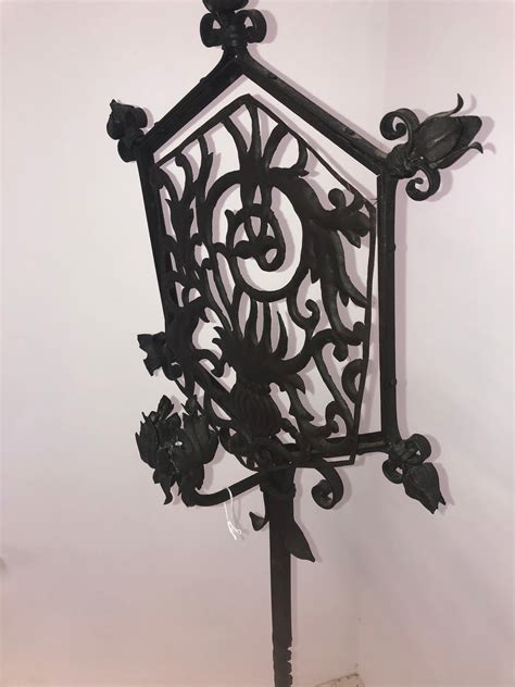 Gothic Wrought Iron Floor Lamp/Candle stand For Sale at 1stDibs ...
