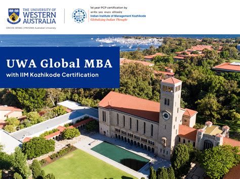 UWA global MBA with IIM Kozhikode certificate: A global MBA for Indian ...
