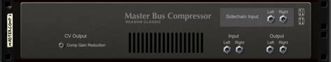 Image result for Using the Master Bus Compressor Reason