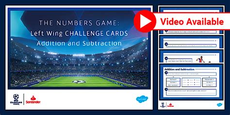 👉 UEFA Football Addition and Subtraction Maths Games | Primary