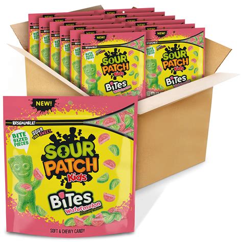 Snapklik.com : SOUR PATCH KIDS Bites Watermelon Soft & Chewy Candy, 12 ...