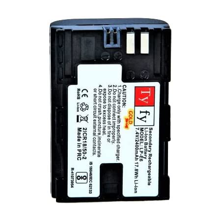 Buy LP-E6N Lithium-Ion Battery Pack for 7D Mark II 5D 60D 70D 4500mah ...