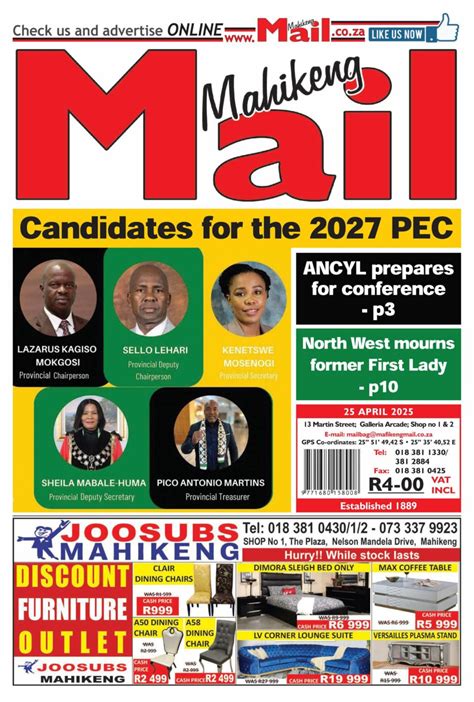 Get digital access to Mafikeng Mail Newspaper | Magzter.com