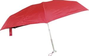 Wild Valley 5 Fold Maroon Umbrella With Black Inner Coating For UV Rays ...