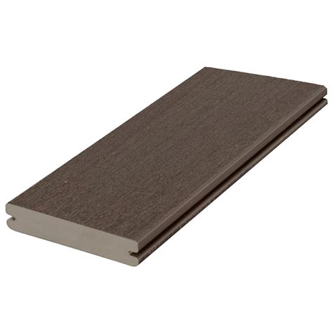 Fiberon Promenade 1-in x 5-1/2-in x 12-ft Weathered Cliff PVC Deck ...