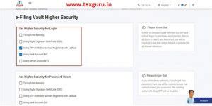 All about Income Tax e-Filing Vault – Higher Security