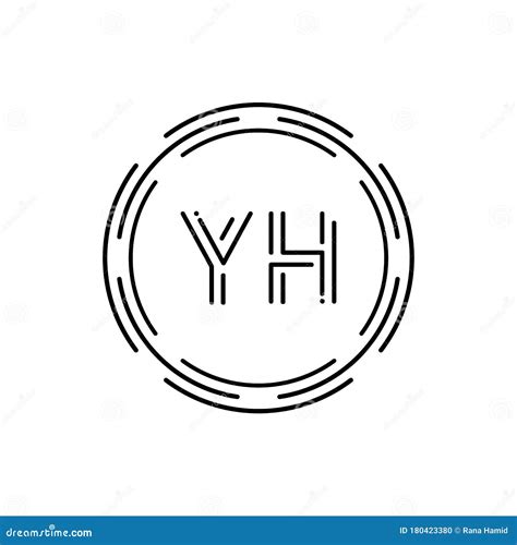 YH initial logo With Colorful Circle template Stock Vector Image & Art ...