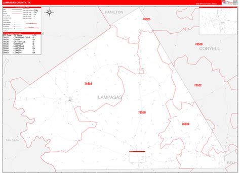 Maps of Lampasas County Texas - marketmaps.com