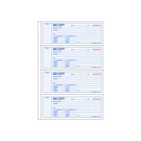 Rediform Formguard Money Receipt Book, 2.75 x 7 Inch, 4x100 Receipts ...