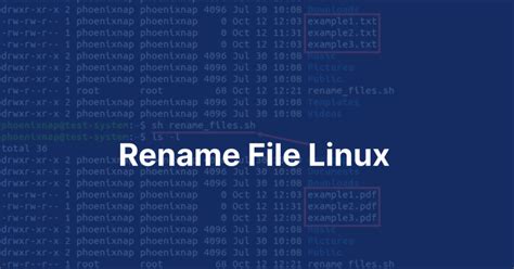 How to Rename a File in Linux