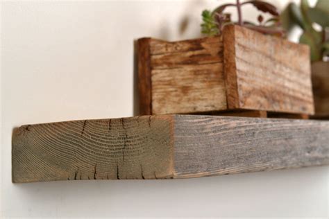 Floating Shelf Reclaimed Wood - 24 Wide Rustic Float Shelf Rustic Barn ...