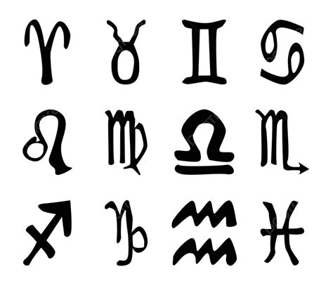 Sun Sign Silhouettes Nobody Cancer Symbols Vector, Nobody, Cancer ...