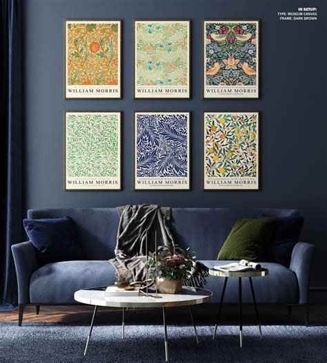William Morris Patterns Set of 6, Floral Art, Botanical Art Patterns ...