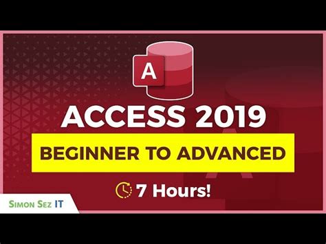 Access 2019 Advanced Tutorial 的图像结果