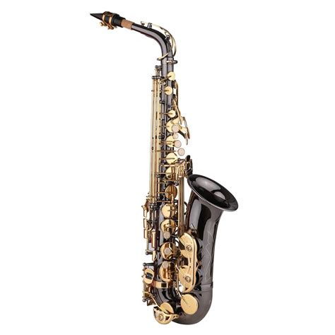 Saxophone EB E-Flat Alto Saxophone Sax Nickel-Plated Brass Body with ...