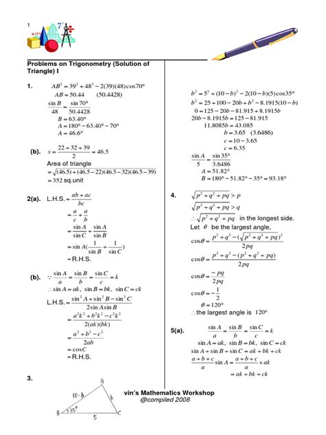 Trigonometry Problem with Two Triangles 的图像结果