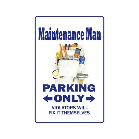 Maintenance Man novelty sticker | Indoor/Outdoor | Funny Home Décor for Garages, Living Rooms ...