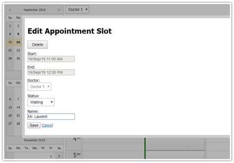 Image result for Appointment Schedule JavaScript