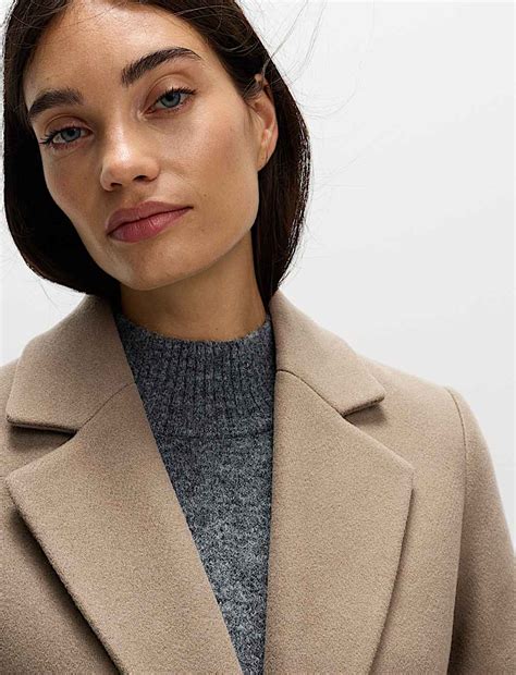 Buy Single Breasted Longline Tailored Coat at Marks & Spencer