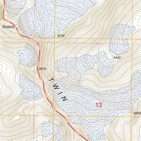 Twin Sisters Mountain, WA FSTopo Legacy Map by US Forest Service - Topo ...