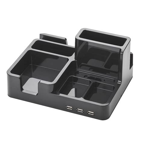 All-In-One Desk Organizer & Docking Station/Stand for iPad/iPhone ...