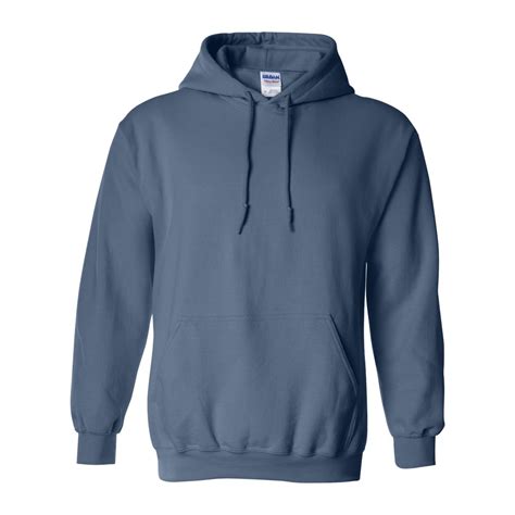 Gildan Heavy Blend Hooded Sweatshirt - L / Indigo Blue